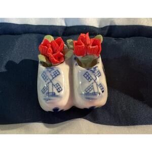Made In Holland Porcelain delft blue Clogs Magnetic